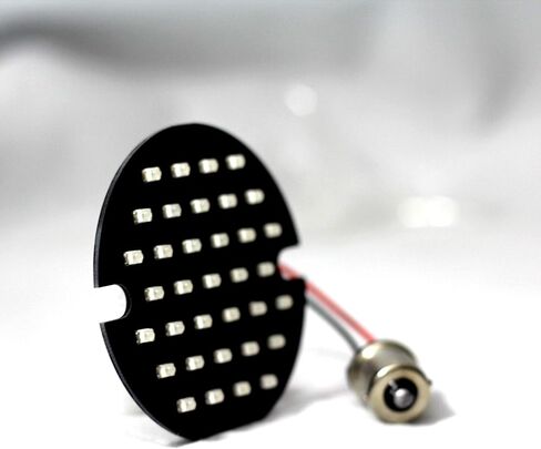 أضواء النسر 3.25 3-1/4 بوصة على طراز مسطح LED الإشارات المنعطفات المتوافقة مع الدراجات النارية Harley Davidson (إضافة عدسات واضحة) in Kuwait