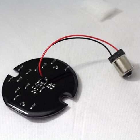 أضواء النسر 3.25 3-1/4 بوصة على طراز مسطح LED الإشارات المنعطفات المتوافقة مع الدراجات النارية Harley Davidson (إضافة عدسات واضحة) in Kuwait