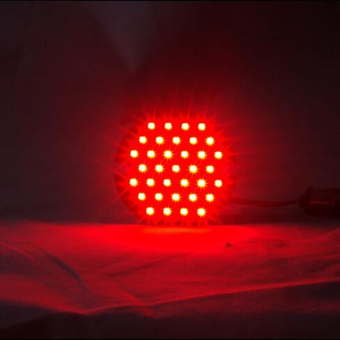 أضواء النسر 3.25 3-1/4 بوصة على طراز مسطح LED الإشارات المنعطفات المتوافقة مع الدراجات النارية Harley Davidson (إضافة عدسات واضحة) in Kuwait