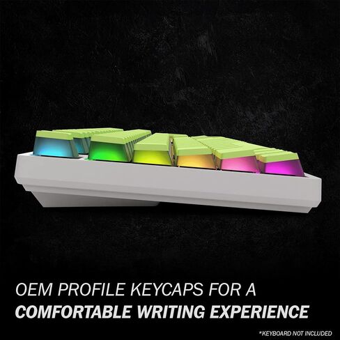 Pudding v2 Keycaps Set | Doubleshot PBT Keycap Set | Full 145 OEM Profile Key Set | ANSI (US), ISO Compatible - Supports Full Size, TKL, 75%, 60% Layouts (Black) in Saudi Arabia