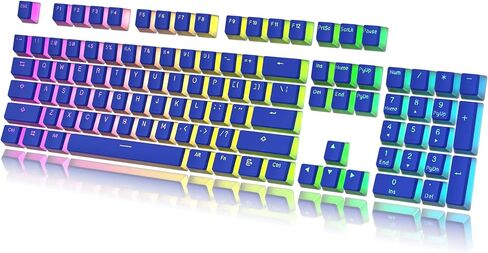 Pudding v2 Keycaps Set | Doubleshot PBT Keycap Set | Full 145 OEM Profile Key Set | ANSI (US), ISO Compatible - Supports Full Size, TKL, 75%, 60% Layouts (Black) in Saudi Arabia