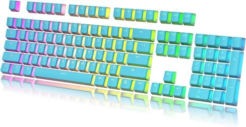 Pudding v2 Keycaps Set | Doubleshot PBT Keycap Set | Full 145 OEM Profile Key Set | ANSI (US), ISO Compatible - Supports Full Size, TKL, 75%, 60% Layouts (Black) in Saudi Arabia