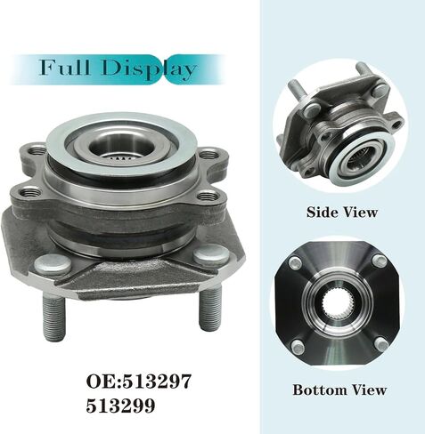 513297 513299 Front Wheel Bearing and Hub Assembly for Nissan Sentra 2007 2008 2009 2010 2011 2012 2.0L Only 4 Lugs w/ABS in Saudi Arabia
