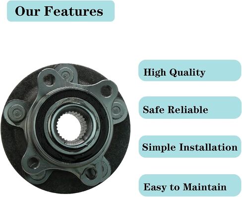 512498 محمل العجلات الأمامية/الخلفية وتجميع المحور ل Ford Fusion ، مجموعة Lincoln MKZ Bearing Assembly 5 Lug in Saudi Arabia
