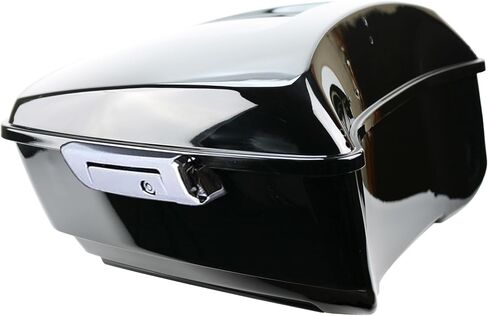 Yhmoto 13.7 "King Tour Pack Trunk+حول مسند الظهر+رف الأمتعة المناسب لـ Harley Davidson Touring Road King ، Road Glide ، Street Glide ، CVO 2014-2024 (Set B) in Kuwait