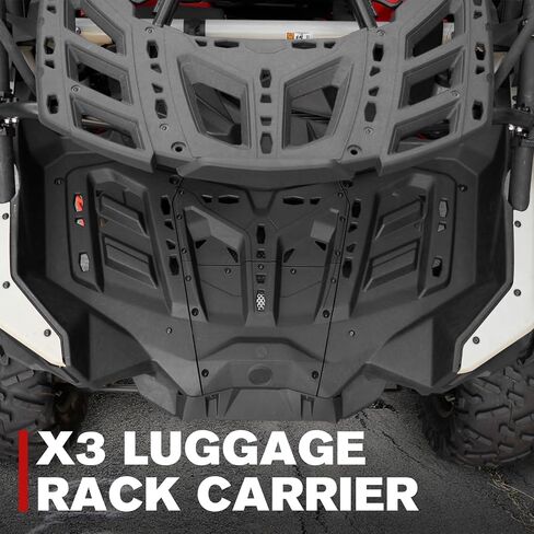 مجموعة رف الأمتعة الخلفية A & UTV Pro لـ CAN AM Maverick X3 MAX R Turbo R RR 2017-2025 ، إكسسوارات حاملة سرير تخزين سرير تخزين البضائع ، استبدال OEM # 715006590 ، 715005711 ، أسود ، مجموعة واحدة in Saudi Arabia