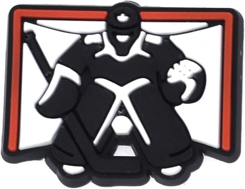 Ice Hockey Shoe Charms PVC Charms Clog Pins Accessories for Shoe Decoration in Saudi Arabia