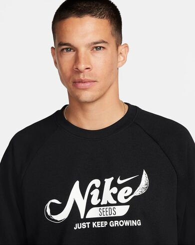 Nike Men's Dri-Fiet Fleece Fitness Crew-Neck Top (فوتون غبار/غبار الفوتون/الأزرق الملكي العميق ، FN3289-025) in Saudi Arabia