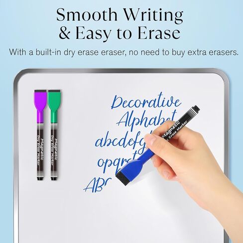 MaxGear Dry Erase Markers Bulk, 12 Count Black Dry Erase Markers Set, Whiteboard Markers Bullet Tip, Dry Erase Board Marker, Black White Board Marker Set for School Office, Bullet Tip, Black, 12 Pack in Kuwait