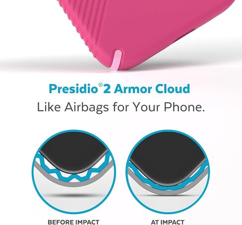 علبة قبضة presidio2 لـ Apple iPhone 14 و 13 -polycarbonate ، صدمة ، أسود in Kuwait