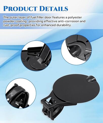 25871805 غطاء باب خزان الغاز الوقود يناسب Chevy Silverado 1500 2500 HD 3500HD ، LID FOULER FOLLER استبدال 15940676 FITS لـ GMC SIERRA 1500 2500 HD SIERRA 3500 HD 2007-2014 in Saudi Arabia