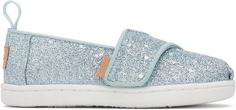TOMS Girl's Espadrille Loafer Flat, Light Mint Cosmic Glitter, 7 us Little Kid in Kuwait