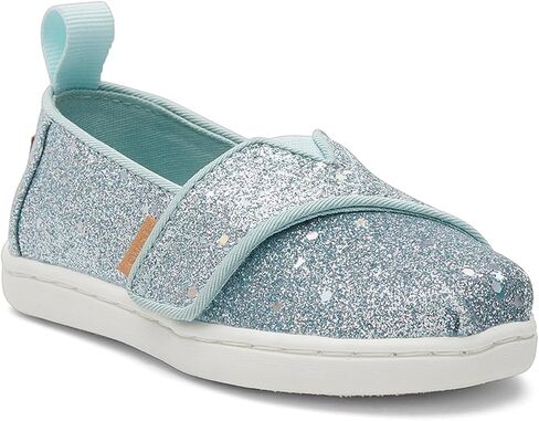 TOMS Girl's Espadrille Loafer Flat, Light Mint Cosmic Glitter, 7 us Little Kid in Kuwait