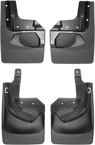 Weathertech مخصص لا يوجد حارس حاربة حارس طين لجيب رانجلر 2-أبواب ، Wrangler غير محدود 4 أبواب ، رانجلر 4 أبواب روبيكون-الأمامي والخلفي (110100-120100) ، الأسود in Saudi Arabia