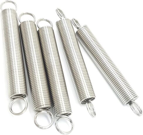 Mdingbao-Extension Springs 0.5mm 6mm X 304 Stainless Steel Dual Hook Small Tension Spring, 20pcs, Good Stretching Ability(25mm) in Saudi Arabia
