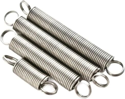 Mdingbao-Extension Springs 0.5mm 6mm X 304 Stainless Steel Dual Hook Small Tension Spring, 20pcs, Good Stretching Ability(25mm) in Saudi Arabia