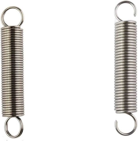 Mdingbao-Extension Springs الأسلاك قطر 0.5 مم 304 التوتر الفولاذ المقاوم للصدأ التوتر الزنبركي S-Hook Hook Lok Extension Extension Writen Metal Spring ، قدرة تمتد جيدة (80 مم (8pcs) ، خطاف 5 ملم. in Saudi Arabia