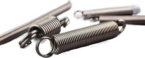 Mdingbao-Extension Springs الأسلاك قطر 0.5 مم 304 التوتر الفولاذ المقاوم للصدأ التوتر الزنبركي S-Hook Hook Lok Extension Extension Writen Metal Spring ، قدرة تمتد جيدة (80 مم (8pcs) ، خطاف 5 ملم. in Saudi Arabia