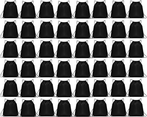 Winterlace 48 Pc Drawstring Backpacks Sports, Bulk Gym Cinch Sack Bag Sports Travel in Saudi Arabia