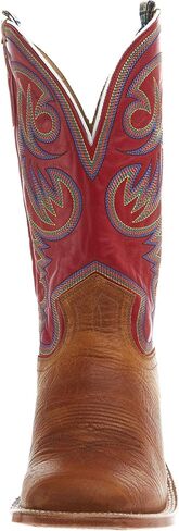 Hyer Mens Sawyer Shrunken Shoulder 13 In Red Vintage Goat Top Cowboy Boot in Saudi Arabia