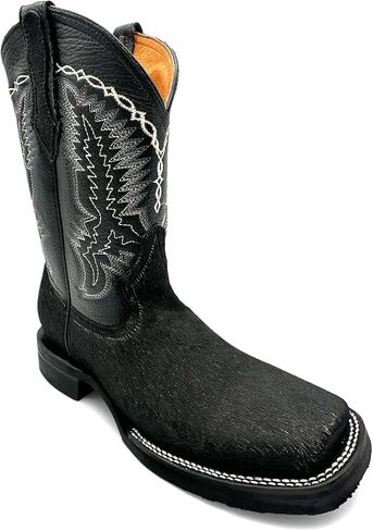 Men’s Leather Cow Hair Western Cowboy Boots in Saudi Arabia