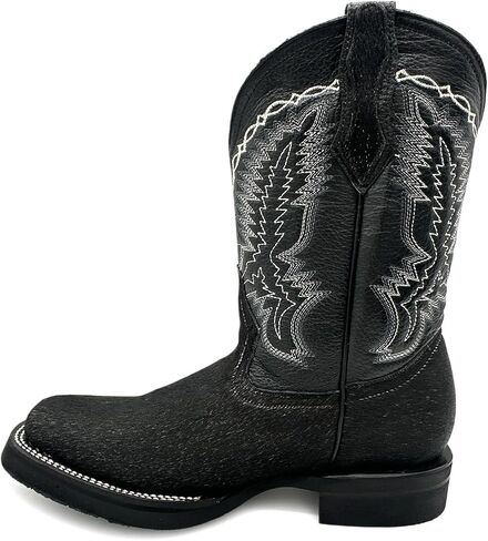 Men’s Leather Cow Hair Western Cowboy Boots in Saudi Arabia