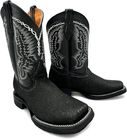 Men’s Leather Cow Hair Western Cowboy Boots in Saudi Arabia