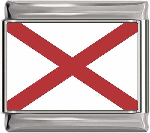 State of Alabama Photo Flag Italian Charm in Saudi Arabia