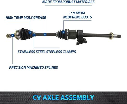 BODEMAN-ABORN RIDE CV AXLE HALD SHAFT ASSEMBLY FOR 2002-2008 MINI COOPER W/CVT Trans. in Saudi Arabia