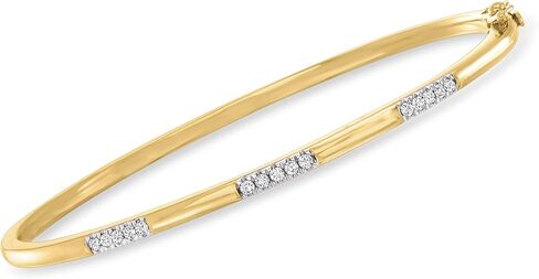 Ross-Simons 0.20 ct. T.W. سوار مسبار الماس بالذهب 18kt على الجنيه الاسترليني in Saudi Arabia