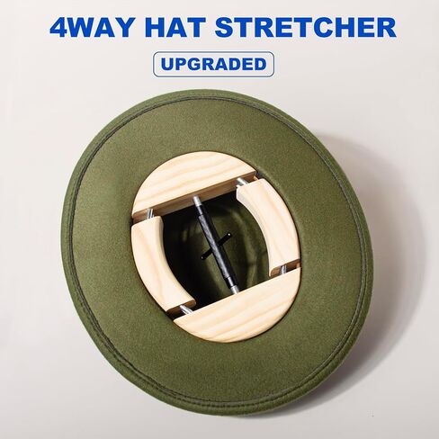 4 Way Hat Stretcher, Hat Stretcher for Fitted Hats, Heavy Duty Hats Shaper Extender w. Lever Wrench for Men All Kind of Caps in Kuwait