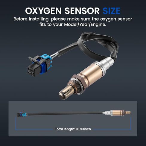 Oxygen O2 Sensor 13444 Upstream & Downstream Compatible with Buick Century Lesabre Regal Riviera, Compatible with Chevy Lumina Monte Carlo Impala Venture Camaro, for 8191789240, 1PCS in Saudi Arabia