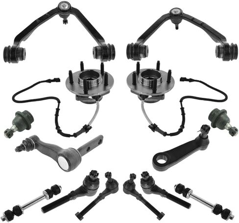 Front Control Arm Ball Joint Tie Rod Hub Bearing Suspension Steering Kit Set 16P 16 Piece for Ford for F150 2000-2003 & Heritage 2004 in Saudi Arabia