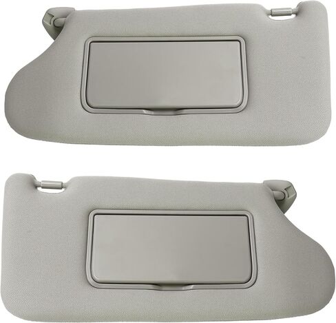 HECASA Left & Right Sun Visor with Vanity Light Compatible with 2013-2018 Nissan Altima Replacement for 96401-3TA2A Sunvisor Sunshade with Mirror with Wired Driver and Passenger Side Gray in Saudi Arabia