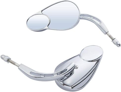 TCMT 8mm Double Rear View Side Mirrors Fits For Harley Road King CVO Road Street Tri Glide Sportster XL1200 XL883 XG500 XG750 Heritage Softail Dyna Low Rider Fat Boy in Saudi Arabia