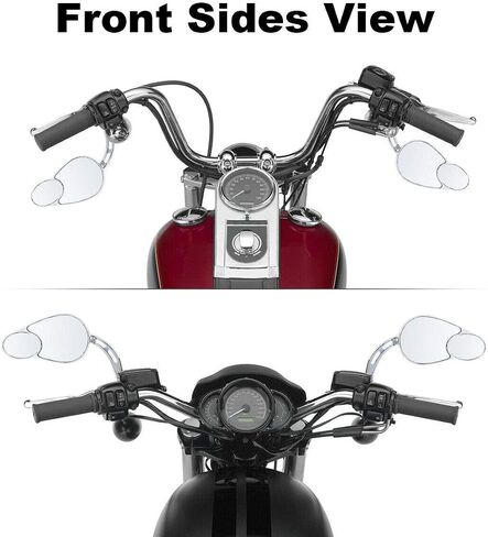 TCMT 8mm Double Rear View Side Mirrors Fits For Harley Road King CVO Road Street Tri Glide Sportster XL1200 XL883 XG500 XG750 Heritage Softail Dyna Low Rider Fat Boy in Saudi Arabia