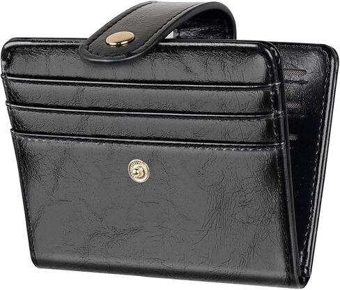 محافظ صغيرة للنساء ضئيل ضئيل للحصول على حامل بطاقة الائتمان Bifold للجيب أو المحفظة ، الكريمة in Kuwait