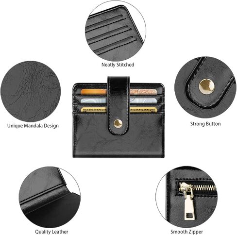 محافظ صغيرة للنساء ضئيل ضئيل للحصول على حامل بطاقة الائتمان Bifold للجيب أو المحفظة ، الكريمة in Kuwait