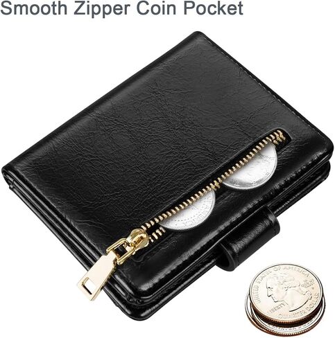 محافظ صغيرة للنساء ضئيل ضئيل للحصول على حامل بطاقة الائتمان Bifold للجيب أو المحفظة ، الكريمة in Kuwait