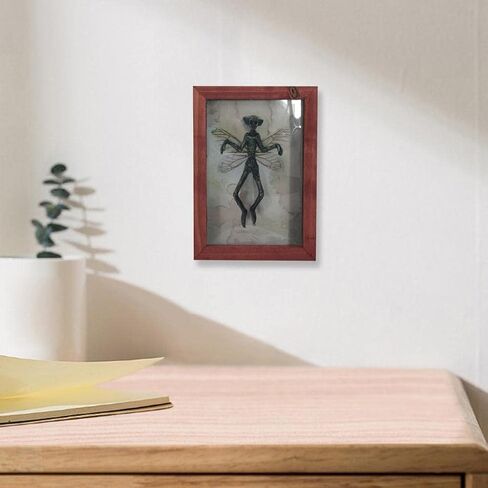JOJOMIS Spooky Clown Picture Frame Sculpture Halloween Ornament ، Red ، 14x1.9x20cm in Kuwait