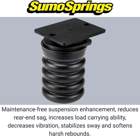 SuperSprings SSR-312-47 | SumoSprings Rear for Dodge RAM 2500|3500, black in Saudi Arabia
