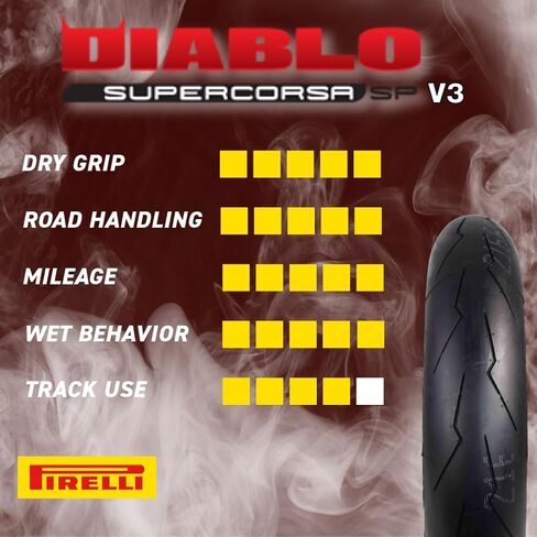 PIRELLI 3115100 190/55ZR17 (75W) DIABLO SUPERCORSA SP V3 REAR REAR in Saudi Arabia