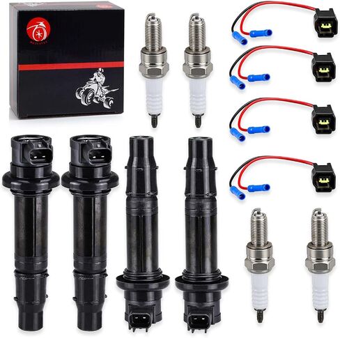 ملف الاشتعال والتوصيل ث/شرارة قابس Yamaha YZF-R1 2002-2006 YZF-R6 2006-2007 FZ1 2006-2014 VMAX 1700 2009-2020 FZS1 2015 in Saudi Arabia