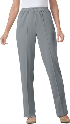 Woman Within Plus Size The Elastic-Waist Soft Knit Pant in Saudi Arabia