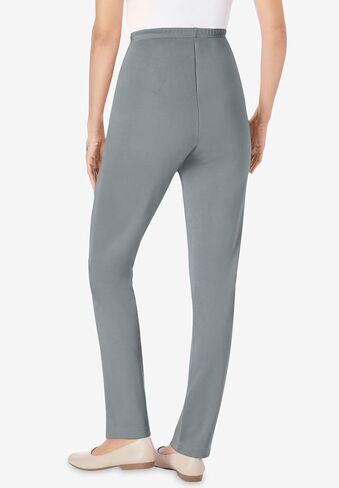 Woman Within Plus Size The Elastic-Waist Soft Knit Pant in Saudi Arabia