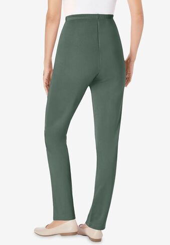 Woman Within Plus Size The Elastic-Waist Soft Knit Pant in Saudi Arabia
