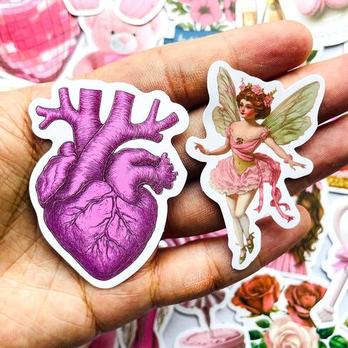 YOKSAS Yellow Stickers Aesthetic Trendy Decals for DIY Water Bottle,Laptop,Luggage,Computer|50PCS Waterproof Sticker Best Gifts for Girls,Boys,Teens,Adult in Saudi Arabia