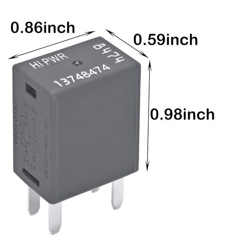 ترحيل السيارات 13748474 8774 (حزمة 2) - 12V 4 -Pin SPDT Automotive Relay - استبدال 68083380AA 12088567 in Saudi Arabia
