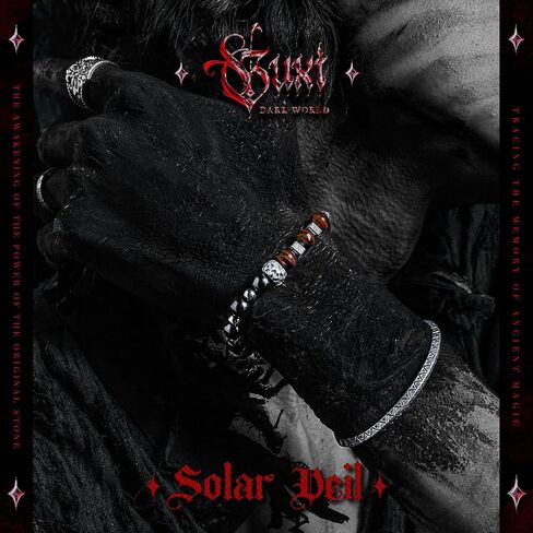 GUXI-Solar Veil Tiger Eye Bracelet Men Natural Premium Obsidian Mens Bracelet Pure Handmade Vintage 925 Sterling Silver Accessories Protection Bracelet Birthday Gifts for Men Women in Saudi Arabia