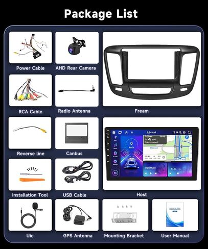 Podofo Car Stereo for Chrysler 200 200C 200S 2015-2019 Radio with Wireless Carplay Android Auto 9inch HD IPS Touchscreen with Bluetooth WiFi 28UIs RDS/FM Radio MirrorLink GPS SWC AHD Backup Camera in Saudi Arabia